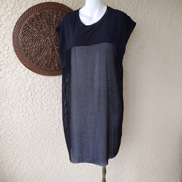 Zara‎ Black Sheer Mesh Mini Casual Dress - Picture 2 of 6